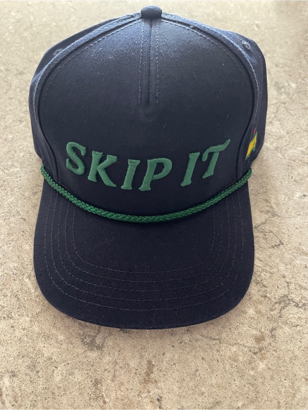 Augusta National “Skip it” Masters Navy/Green Hat NWT